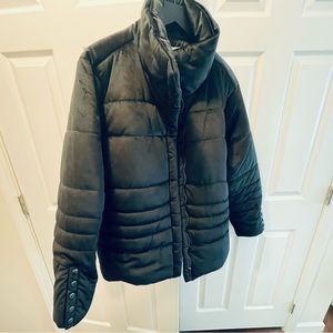 Black Faux Fur Coat by Sophia